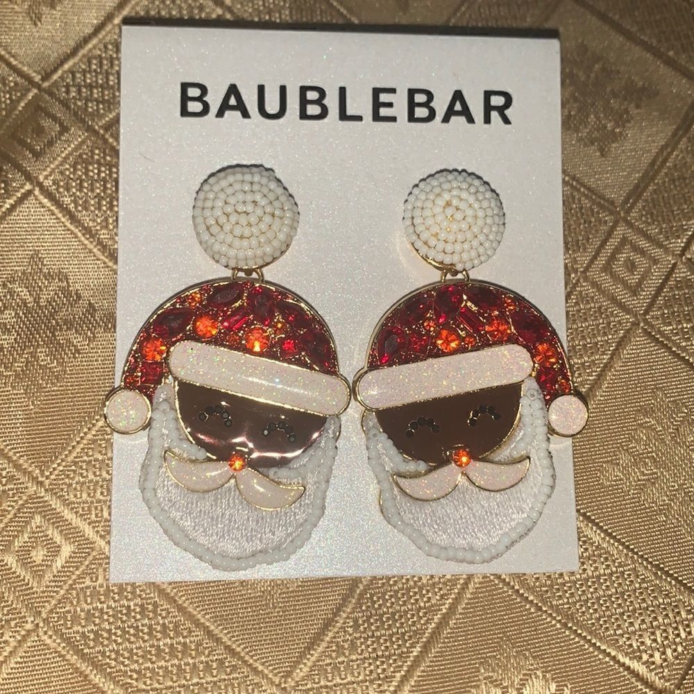 SANTA DROP EARRINGS - Picture 2 of 8